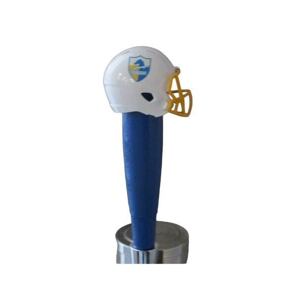 NFL Chargers Beer Tap Handle Throwback Football Helmet Kegerator Wood San Diego - Picture 2 of 4